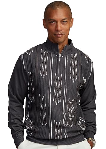 STACY ADAMS Men's Sweater, Vertical Arrow Jacquard