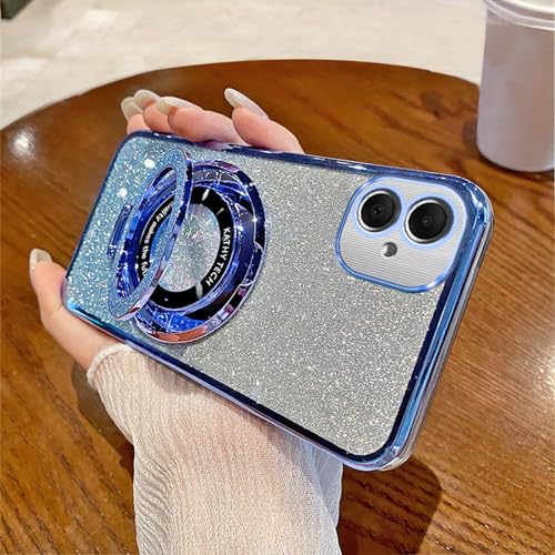 Coque Samsung Galaxy A06 silicone antichoc et son support de visionnage bleu