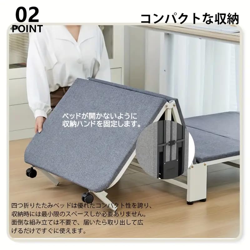☆大人気商品！☆ 折りたたみ式 ベッド 楽天市場】折り畳みベッド FBD-S90(NV) 弘益 : 生活館Livinza