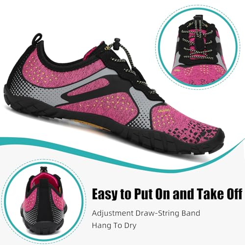 Image of SAGUARO Womens Mens Barefoot Shoes Minimalist Trail Runner Wide Toe Box Zero Drop Outdoor Cross Training Shoe