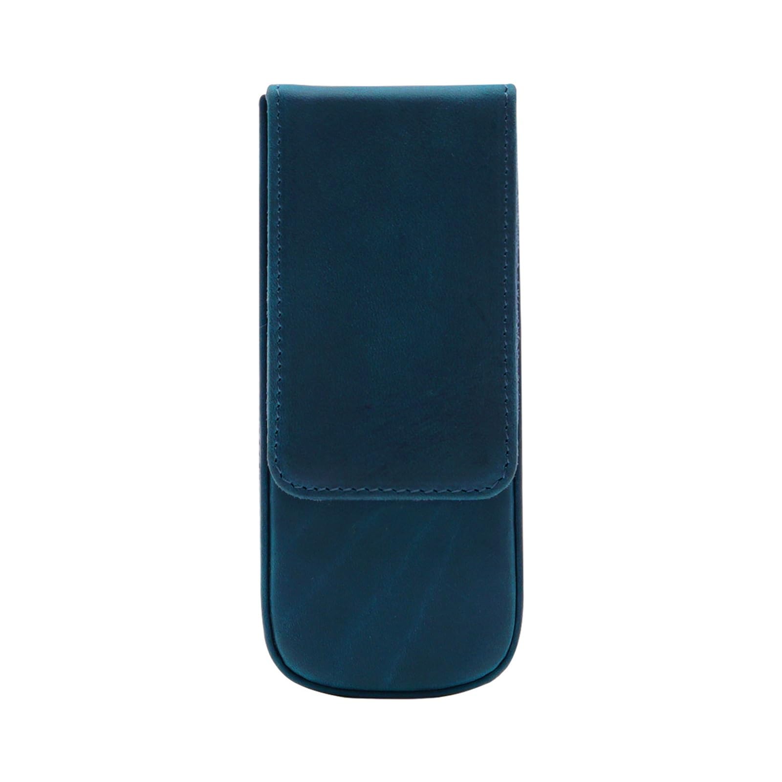 DUMRALBQE Wooden Jewelry Box Leather Pen Pouch 3pcs Handmade Drawer Organiser for Storage and Organization(Blue)