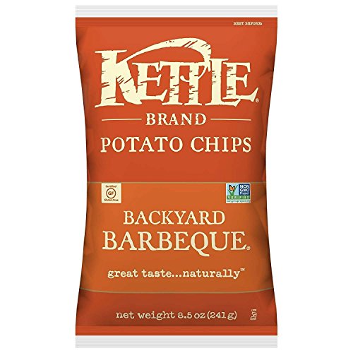 Kettle Brand Potato Chips, Backyard Barbeque, 8.5 Ounce Bags (Pack of 12)