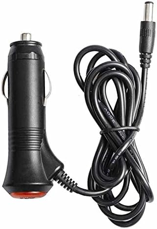 Haloview 12V-24V Adaptador de enchufe de alimentación para encendedor de cigarrillos de motocicleta de 4.9 ft y conector de alimentación CC hembra -
