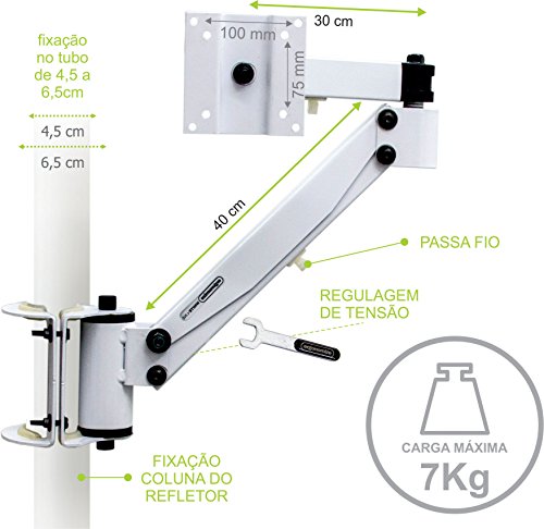 Suporte Lcd Cadeira Odontológica Multiflex Odonto