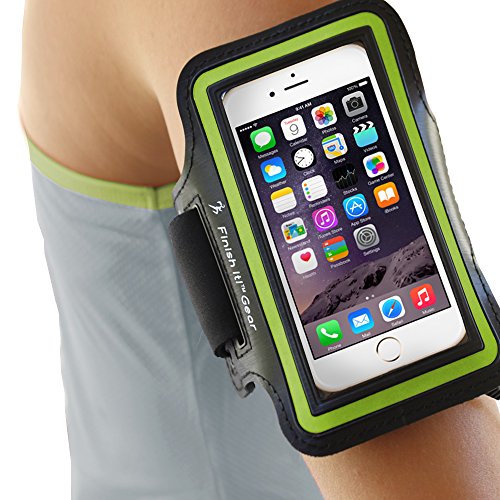 iPhone 6 Armband for Running, Best iPhone Holder for Running, iPhone 6/6S Sport Fit Armband for iPhone –The ONLY Full Plastic Moisture Proof Pouch to Protect Your Phone, Extra Pocket for Cash, CC, ID