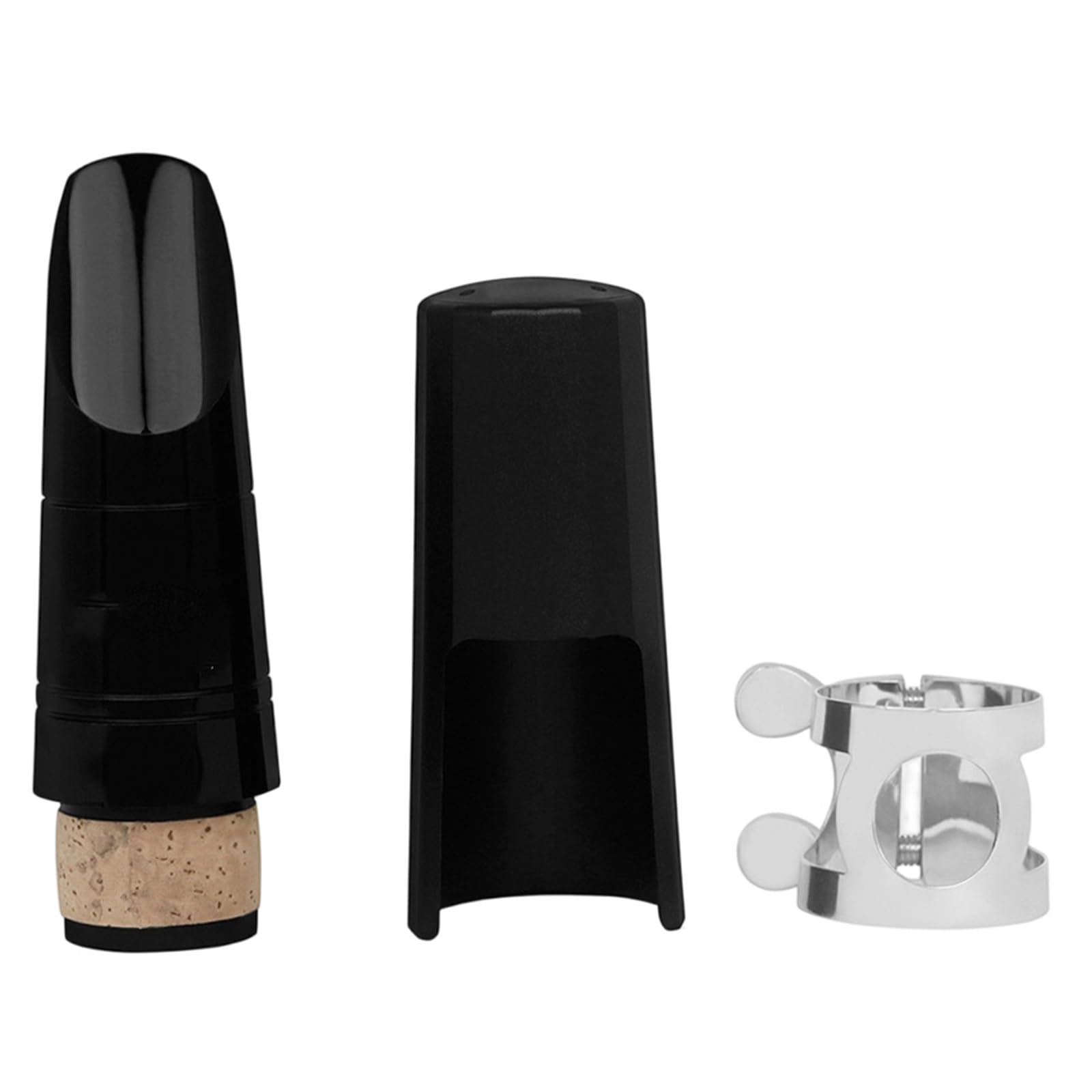 Początkujący Akcesoria Do Klarnetu Nakładka Na Główkę I Ligatura Bb Klarnet ABS/ebonit | Głośny i czysty dźwięk,łatwy w użyciu i wydaje dźwięki po lekkim uderzeniu.