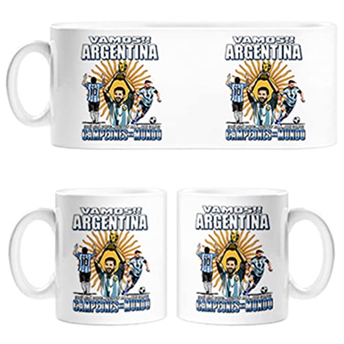Taza Argentina campeona del Mundo para Aficionado al fútbol Que miras Bobo Somos Campeones del Mundo - Cerámica