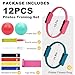 WOCUME Pilates Ring Fitness Circles Set, Dual Padded Handles Home Pilates Equipment Set for Women Includes 2 Pilates Ring, 2 Pilates Mini Ball, and 5 Resistance Bands at Home Pilates Workout Set