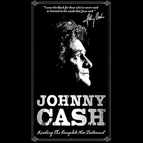 Diseño de la portada del título Johnny Cash Reading the Complete New Testament