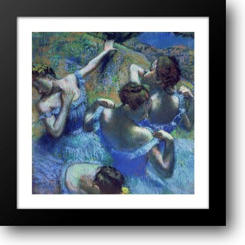 Blue Dancers, c.1899 16x16 Framed Art Print by Degas, Edgar