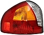 Evan-Fischer Tail Light Assembly Compatible with 2001-2004 Hyundai Santa Fe Driver Side