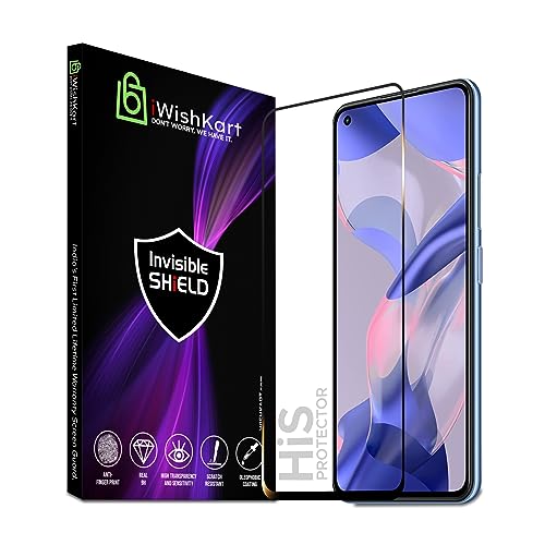 Image of HiS compatible with Realme Narzo 60 5G Smartphone Tempered Glass [With Warranty] Screen Protector Guard Full Edge To Edge 9H Full Glue Fhd With Easy Installation Kit-Pack Of 1