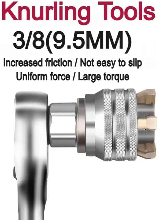 Image of Universal Socket Wrench Tool 10-19mm Adjustable Self-Adjusting Multi Function Socket Spanner for 3 /8 Inch Drive Ratchet, Torque Wrench, Power Drill, Home Repair Tool with Drill Adapter