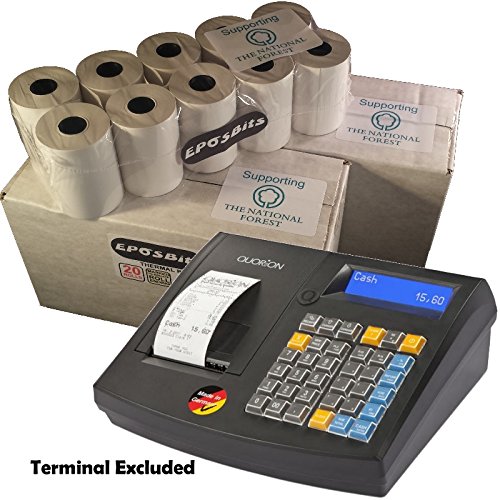 EPOSBITS® Rotoli di marca per Quorion QMP50 QMP 50 QMP-50 – 40 rotoli – 2 scatole