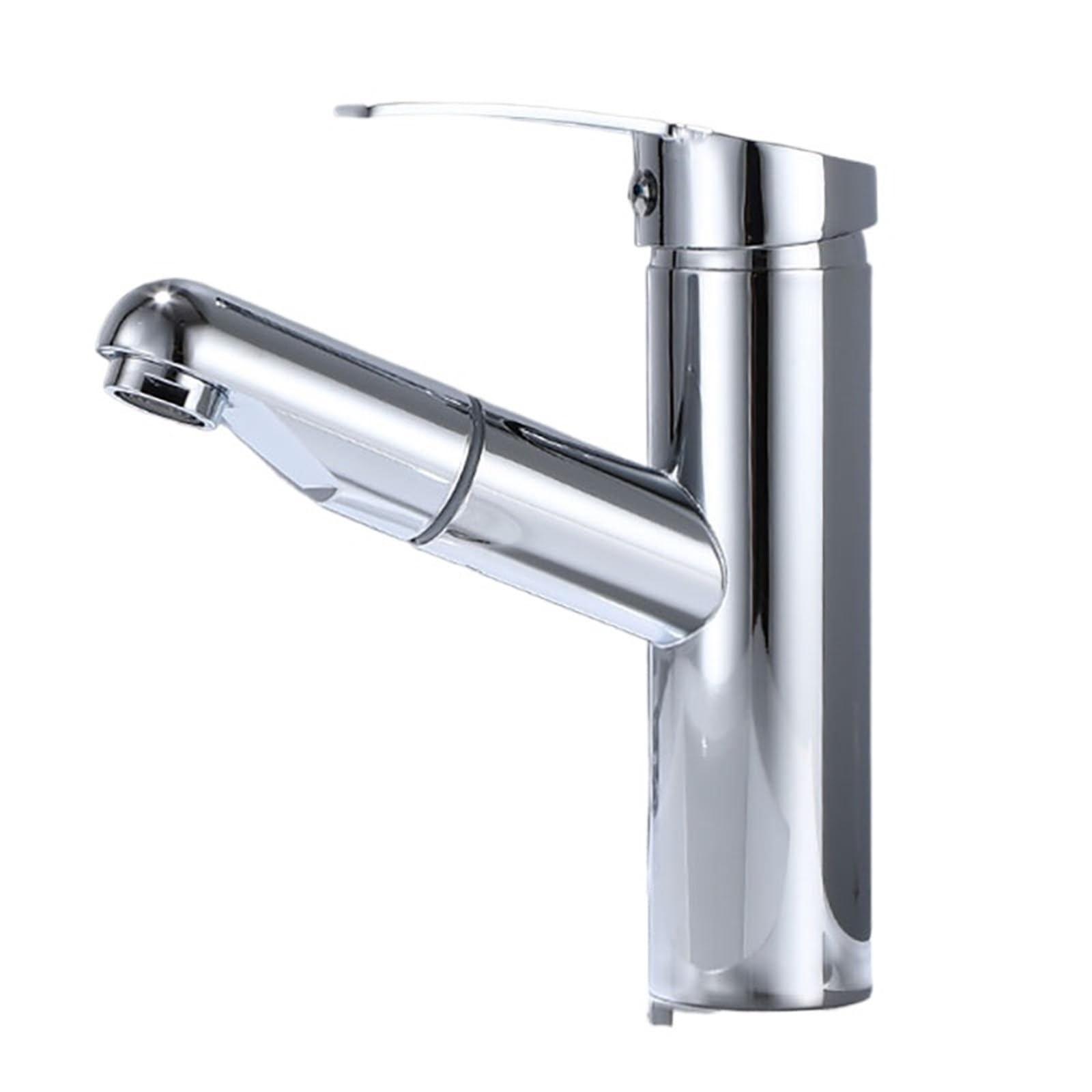 Dsfihjo Color2 Taps With Pull Out Sprayer Bathroom Sink Pull-Out Hot And Cold Water Mixer Faucet For Grey/Chrome 3 Functions Mouthwash Deck Mount(Color2)