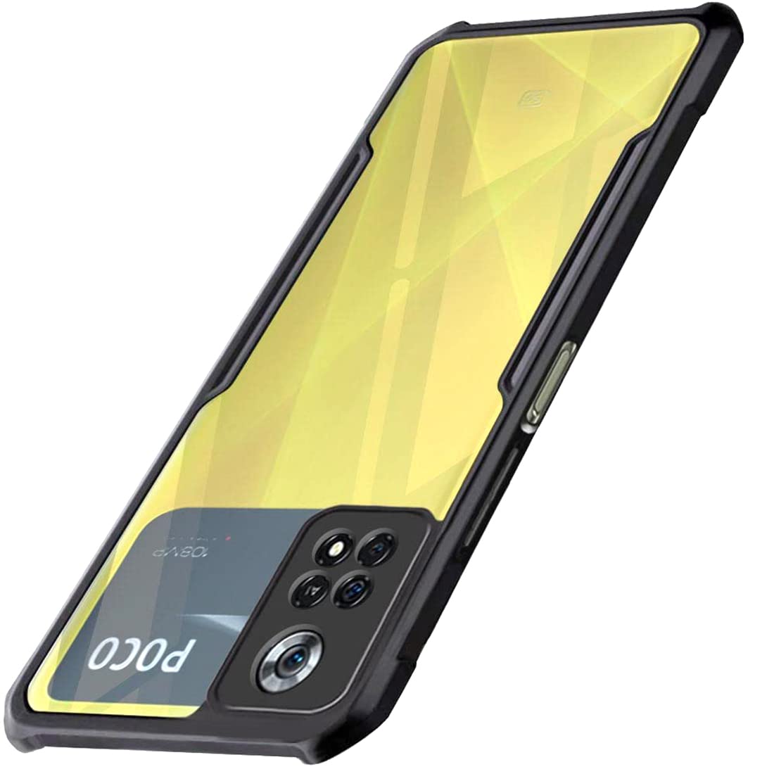 Custodia Per Xiaomi Poco X4 Pro 5G + Vetro Temperato - Cover Ibrida Rigida E Morbida Trasparente