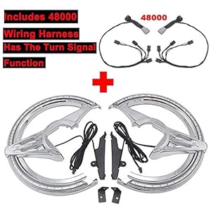 JIEWEI Nouveau 2018 2019 2020 pour Ho.N.DA GL1800 Goldwing GL 1800 Accessoires de Moto Gl1800 Rotors de Disque de Frein léger Couvre L.E.D Lampe de Virage Tout Neuf (Color : C)