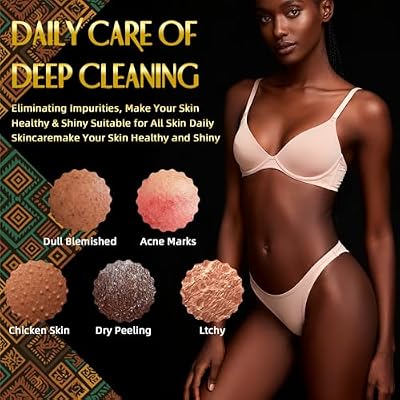 UJFQBH 3 Pieces African Bath Sponge African Net Long Net Bath Sponge Exfoliating Shower Body Scrubber Back Scrubber Skin Smoother,Great for Daily Use (Pink,Yellow,Purple)