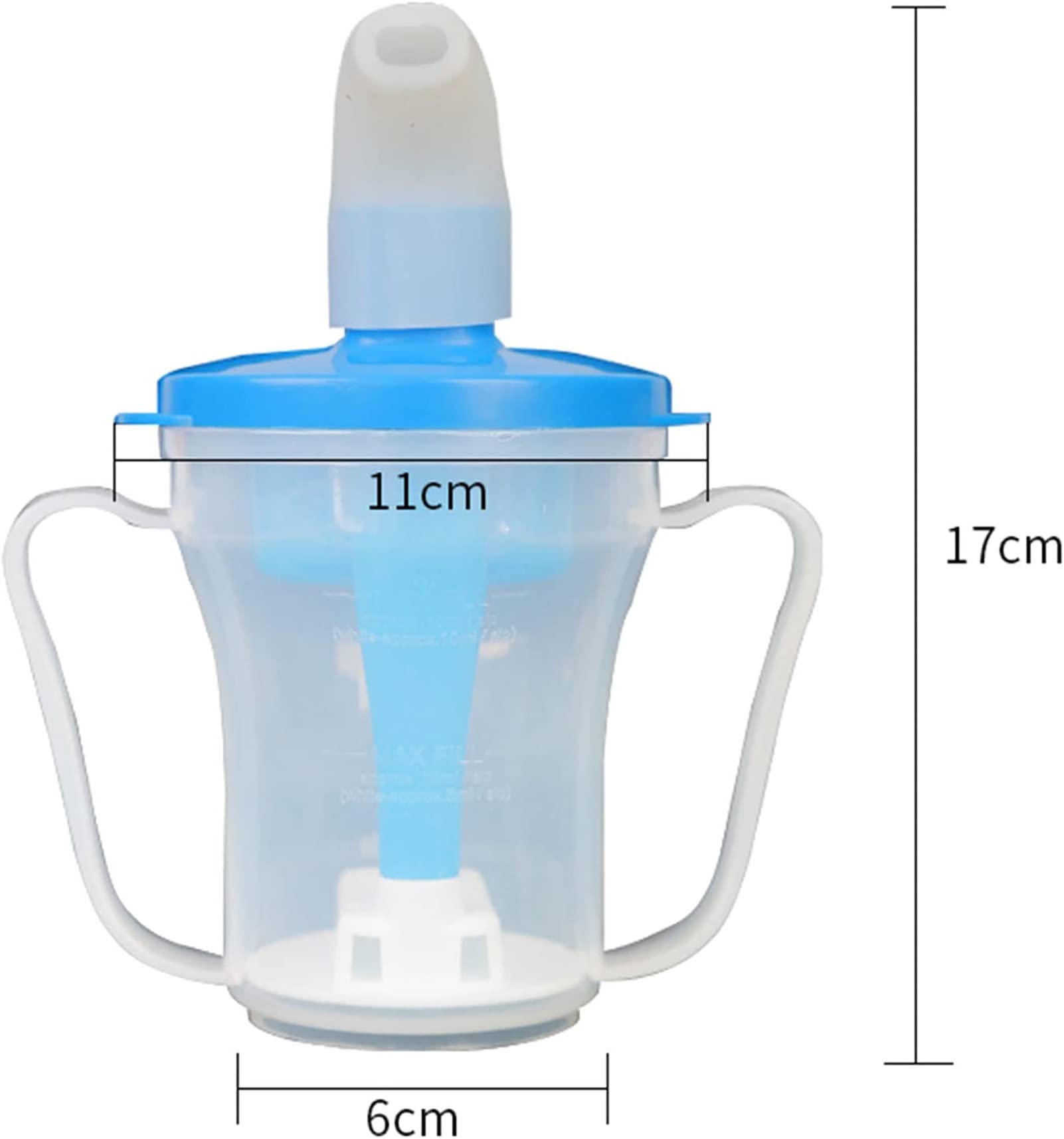 Taza para Beber para Adultos, Taza para Sorber para Adultos con 2 Asas, Resistente a Derrames Que Evita Que Los Vasos Se Vuelquen, para Usuarios con Fuerza De Agarre Limitada O Discapacidades
