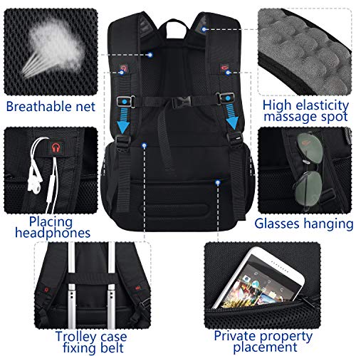 Mochila Masculina Executiva Antifurto Impermeável Multifuncionais refor ada em poliester para viagem
