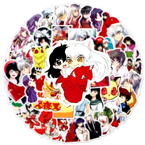Inuyasha Sticker Pack 100pcs, Vinyl Sticker for Water Bottles Laptop Skateboard Notebook, Gift for Adults Kids Teens