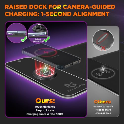Gimars RGB Gaming Mouse Pad,15W Wireless Charging Mousepad