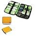 Damai Universal Cable Organizer Electronics Accessories Case USB Drive Shuttle/ Healthcare & Grooming Kit (Yellow)