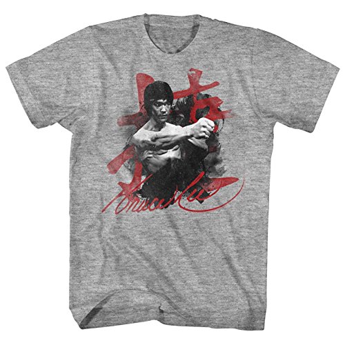 Men's Bruce Lee Wha-Taa T-Shirt XXXX-Large Heather