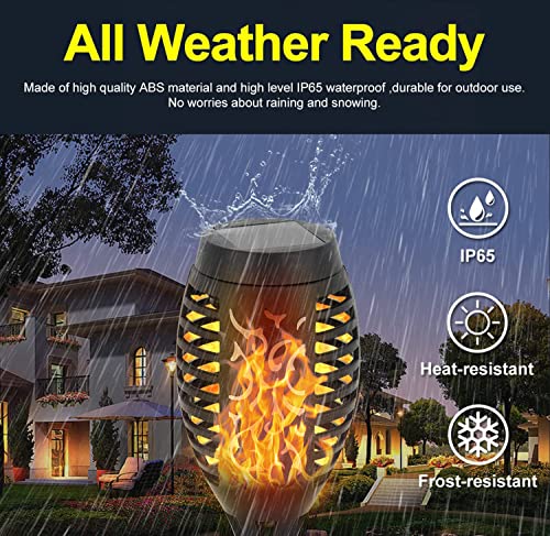 Aiskdan Luci Solare Esterno con Effetto Fiamma, 2