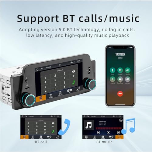 Radio para auto con pantalla táctil 5 pulgadas miniatura 4