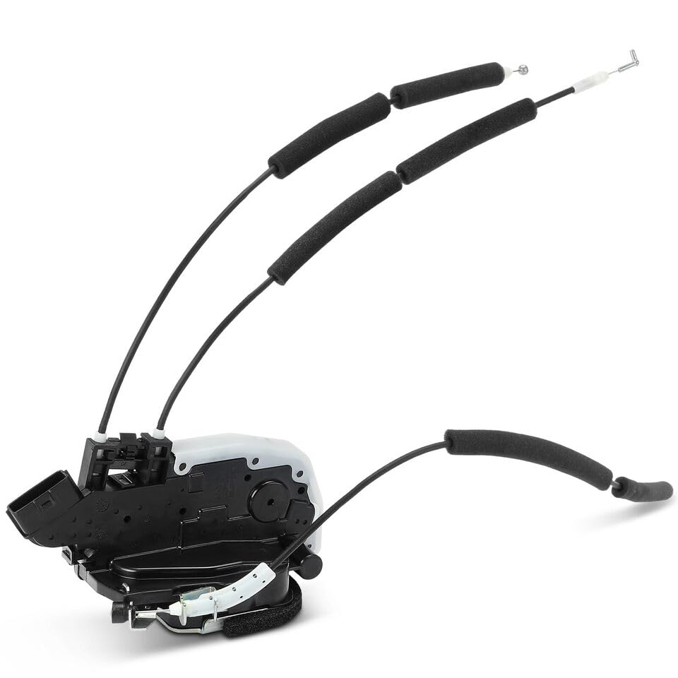 Power Door Lock Actuator Door Latch with Cables, Fits for 2016-2024 Nissan TITAN & TITAN XD Rear Left (Driver Side Rear), Repalces OEM 82501-EZ01A,