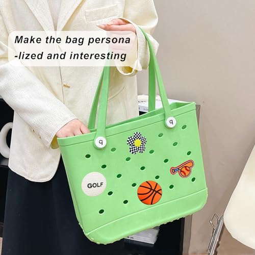 Image of Lckaey Rubber Beach Bag Accessories-PVC Rubber Totes organizer Sport Charms- for Purse Bogg Inserts