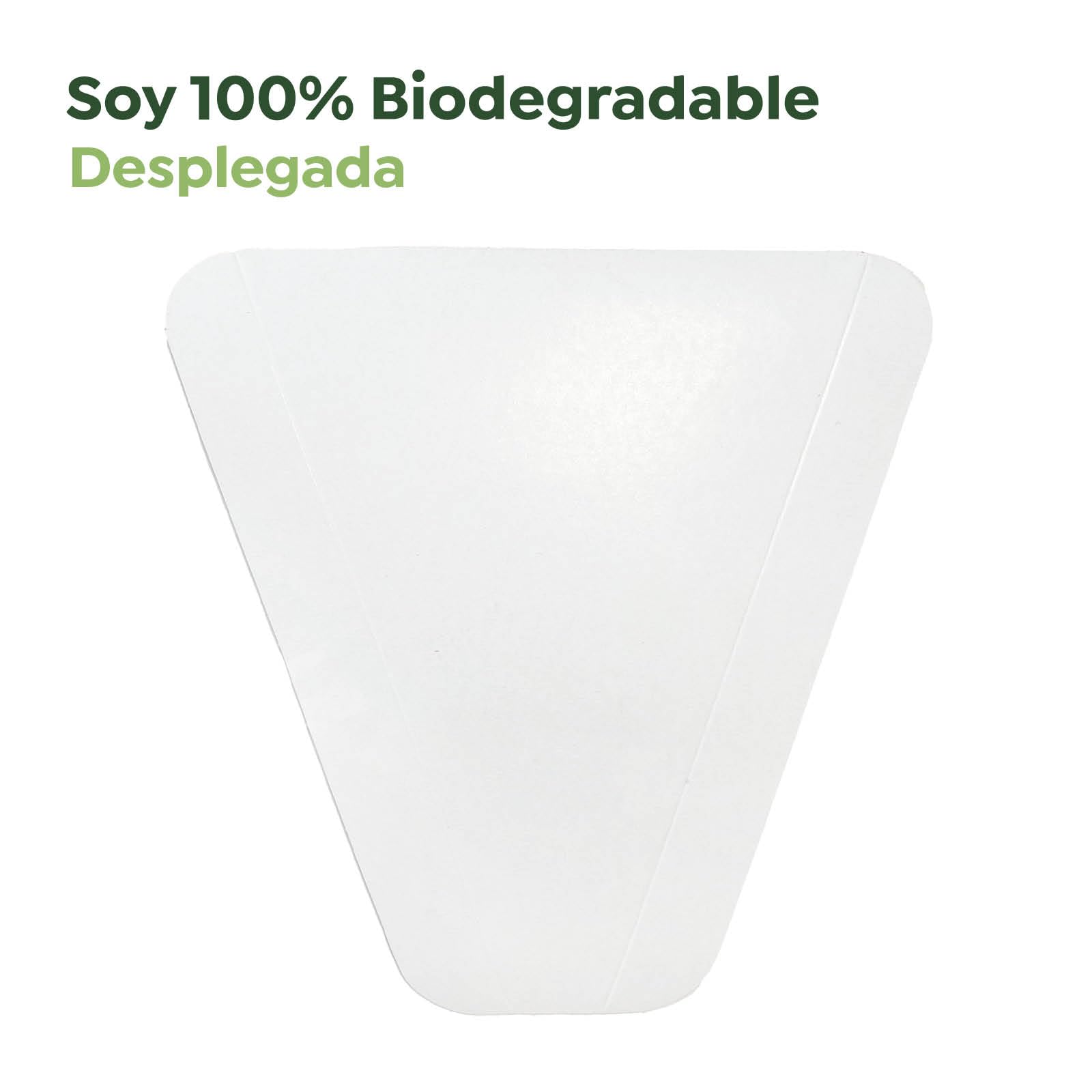MAXI PRODUCTS - Lot de 100 cales à pizza en carton blanc à emporter de 18 x 23 x 3 cm - Boîte à pizza, à emporter, recyclable, porte-pizza, cale à emporter, facile à utiliser