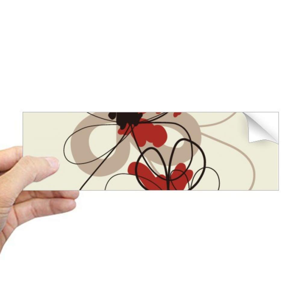 Sticker rectangulaire coquelicot pour égayer votre tableau de bord en voyage
