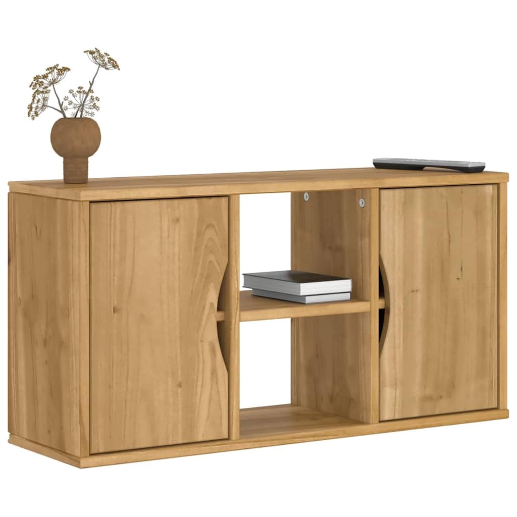 vidaXL Mueble de TV ODDA Madera Maciza de Pino 79x24x40 cm