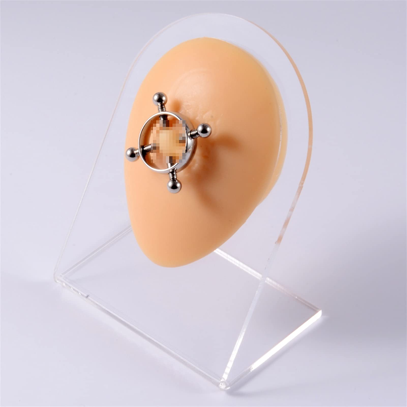 9 stücke Silikonkörper Modell Professionelle Praxis Piercing-Werkzeuge Ohrringe Ohrstecker Display Kann wiederverwendet Großhandel J-Ewelry 1: 1 (Farbe : 9 Pieces per Set)