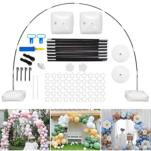 Kit de arco de balão, kit de arco redondo, conjunto de arcos de balões de mesa, ajuste livre tamanho do arco de balões, material ecológico reutilizável, para aniversários, casamentos festas,