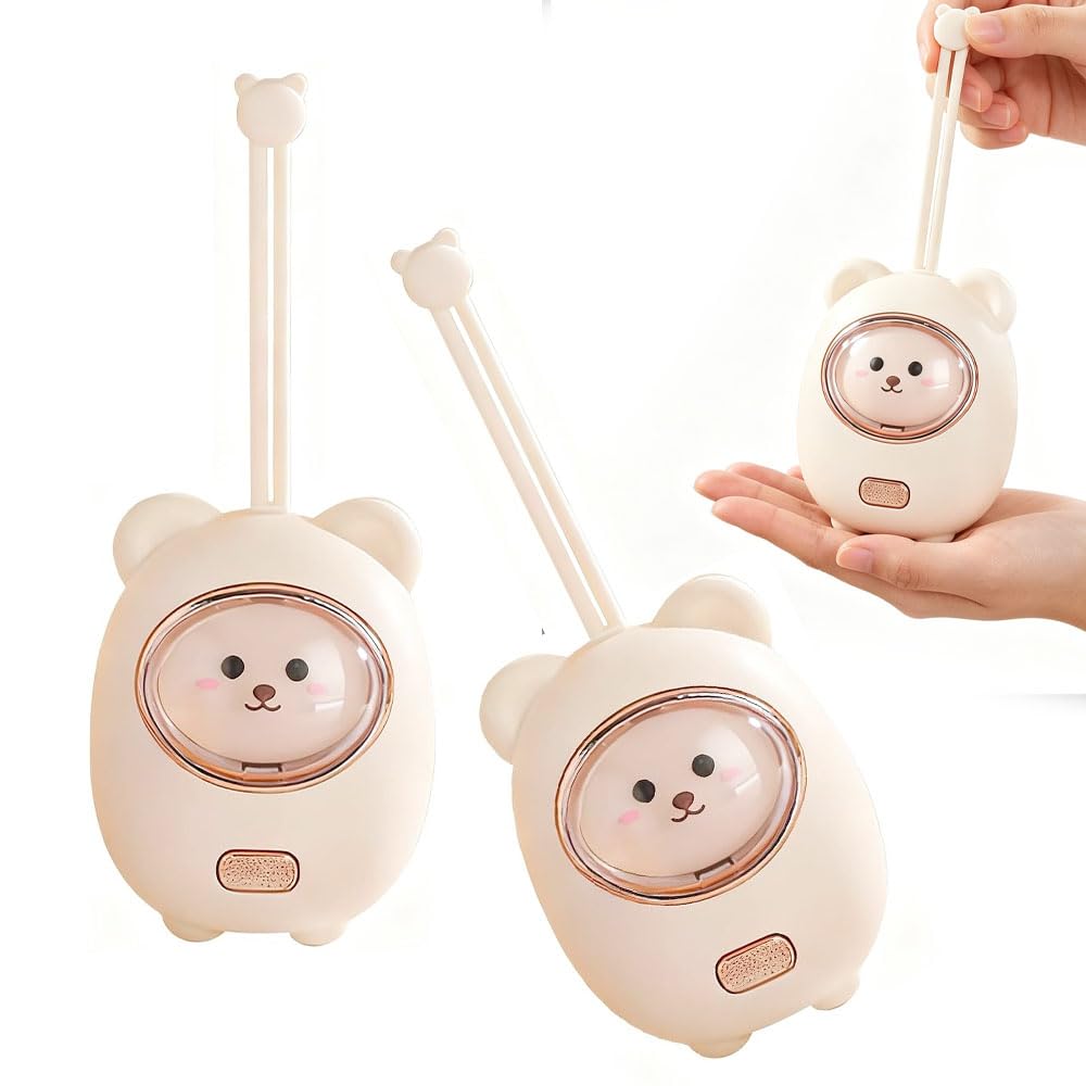 2 Pack Hand Warmers Rechargeable, 2 Heat Levels Cute Bear Design