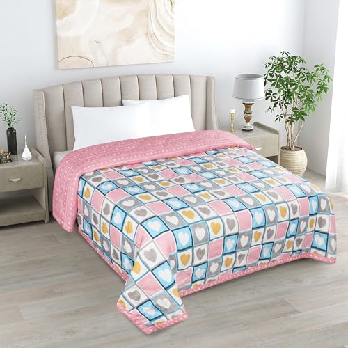Image of DECORUM Reversible AC Comforter /Blanket /Quilt /Duvets /ultrasonic for All Season Double Bed (90X90 inch)