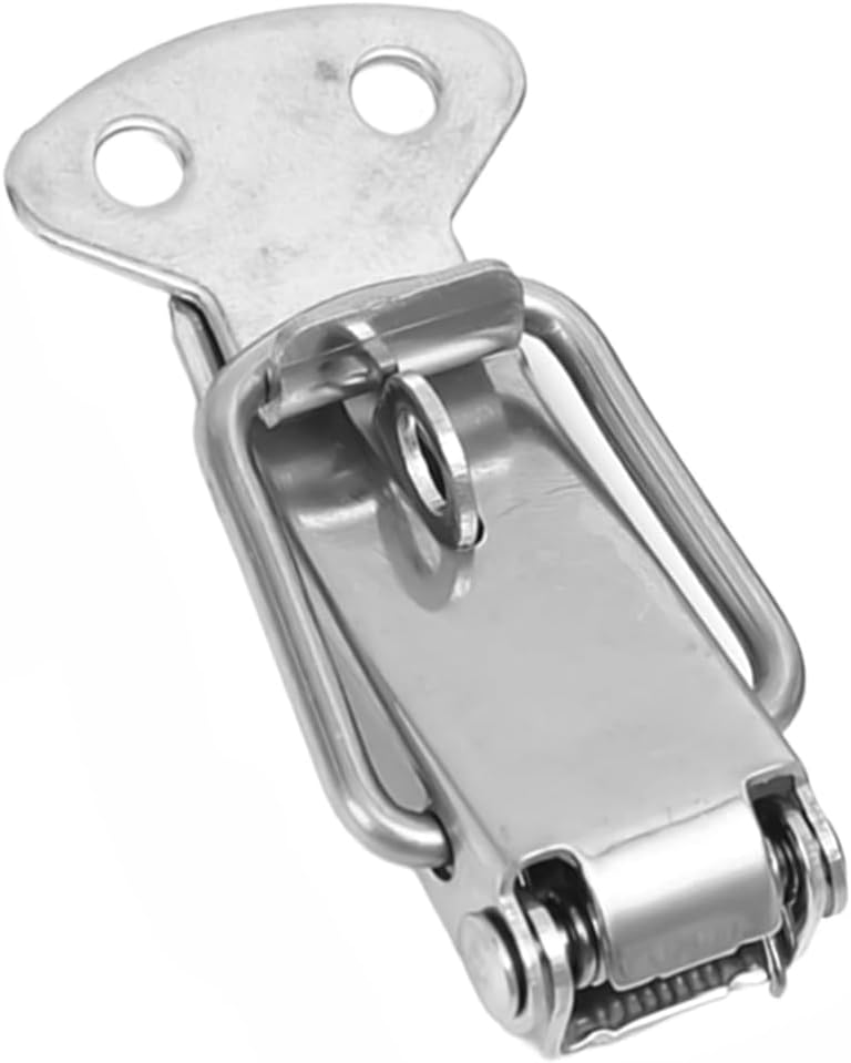 2PCS Stainless Steel Spring Lock Buckle Drawers Cabinets Wardrobe Locks Household Office Safety Hardware Tools Small Size 6 * 2.5cm