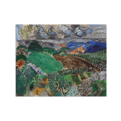 Tableau Raoul Dufy Vence 2 impression sur toile 100x80cm sans cadre pour salon