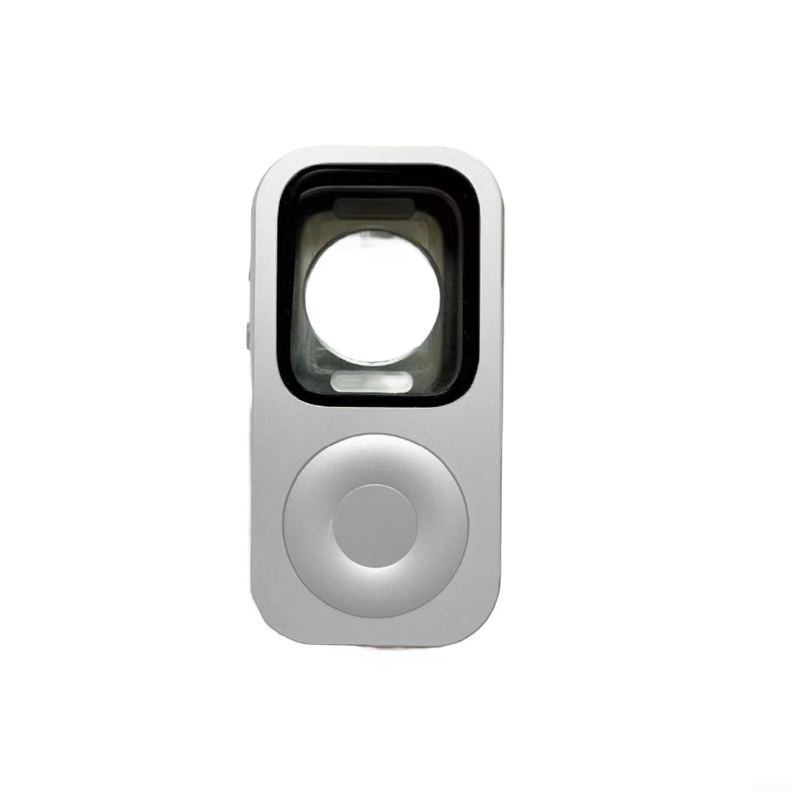 Smartwatch-Schutzhülle aus Aluminiumlegierung mit Retro-Pod- und Klickrad-Design, präzise Passform für I-Watch Serie 7/8/9/10, 44/45 mm (44 mm)