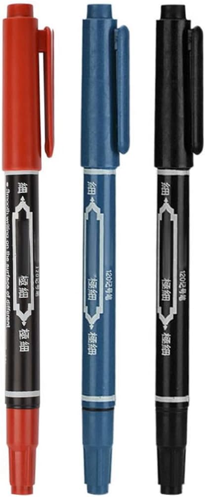 Tattoo Marker Waterproof Skin Marking Pencil Fine Point Body Ink Mixed Color 3PCS Semi Permanent Temporary Tattoo Pen Body Art Beauty Tool