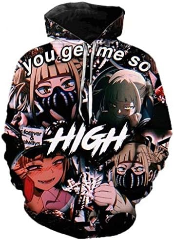 You Get Me So High Himiko Toga Hoodie 3D Print Long Sleeves