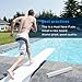 Apopip Diving Board Cover 18-Inch FC-100A U-Frame Fulcrum Cover Replacement for S.R.Smith Diving Board Parts, White