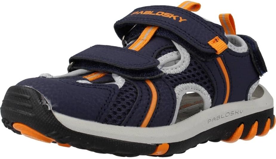 Sandali Sportivi Pablosky Bambina - Sintetico, Suola Gomma, Chiusura A Strappo, Modello 973470