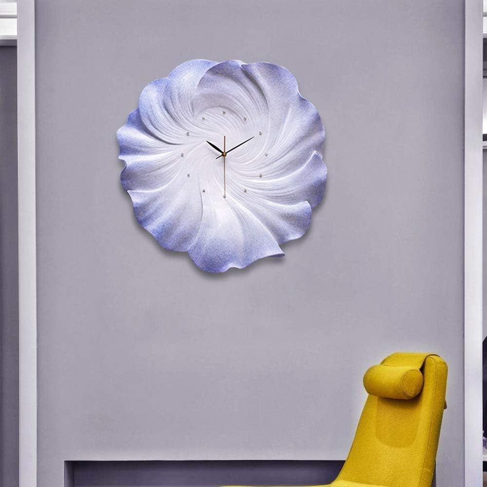 Wall Clock Purple/Brown Creative Living Room Wall Clock Decoration Clock Personality Clock Fashion Wall Clock Wall Charts Simple Modern Household 350 * 350 (mm) (Color : Purple) (Color : Purpl