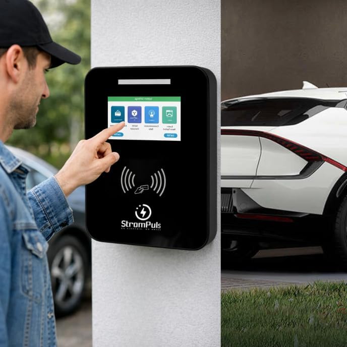 Image of 7.5kW EV Charger, 32A, 1 Phase, 5m TPU Cable, Large Touch Screen, Adjustable Amps, Wi-FI, BT, RFID,Emergency Switch, OTA Update, IP65, Built-in RCD, 5 Years Warranty* (Blaze7)
