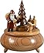 Produktbild Rudolphs Schatzkiste Spieldose Weihnachtsmann mit Engel und Schlitten ØxH 18x20cm NEU Spieluhr Spielwerk Musik Dose Figur Seiffen Erzgebirge Holz Dekoration Weihnachten