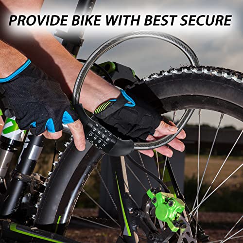 Câble antivol de vélo à combinaison réinitialisable de 1,2 m de long - 7